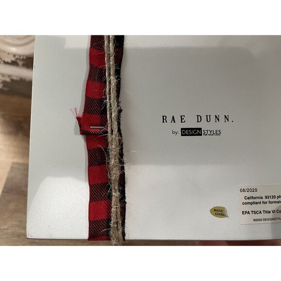 VHTF NWT Rae Dunn Merry Christmas Decorative Box Set With Pinecone & Berry Embel - Picture 4 of 4